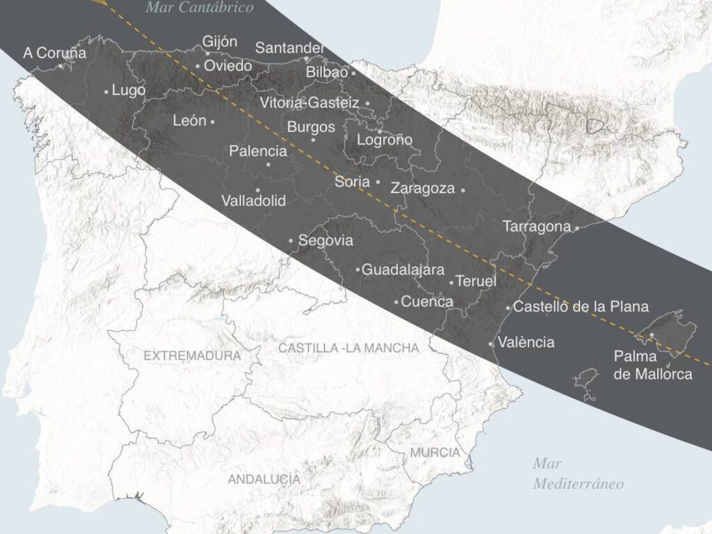 ruta eclipse solar total 2026 España franja de totalidad ciudades
Title: eclipse-solar-2026-ruta-espana