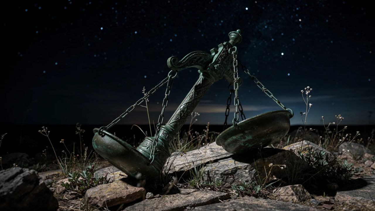 Balanza justicia abandonada constelación Libra mitología - ASTRONOMIKA TV