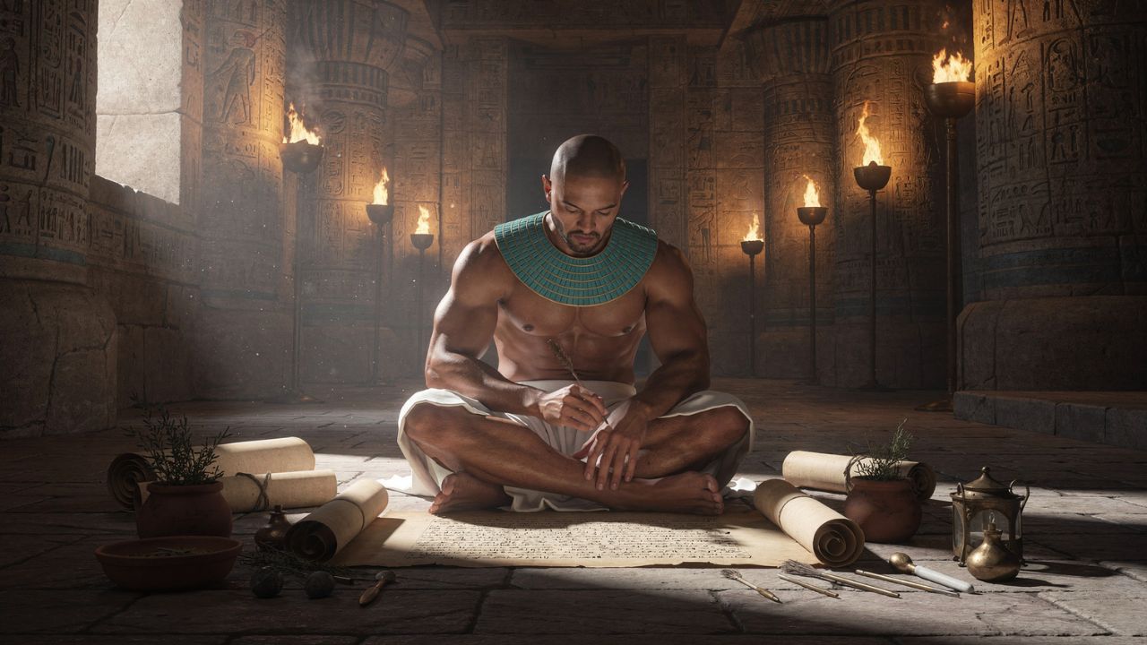 Imhotep médico arquitecto egipcio Imperio Antiguo Menfis papiro - ASTRONOMIKA TV
