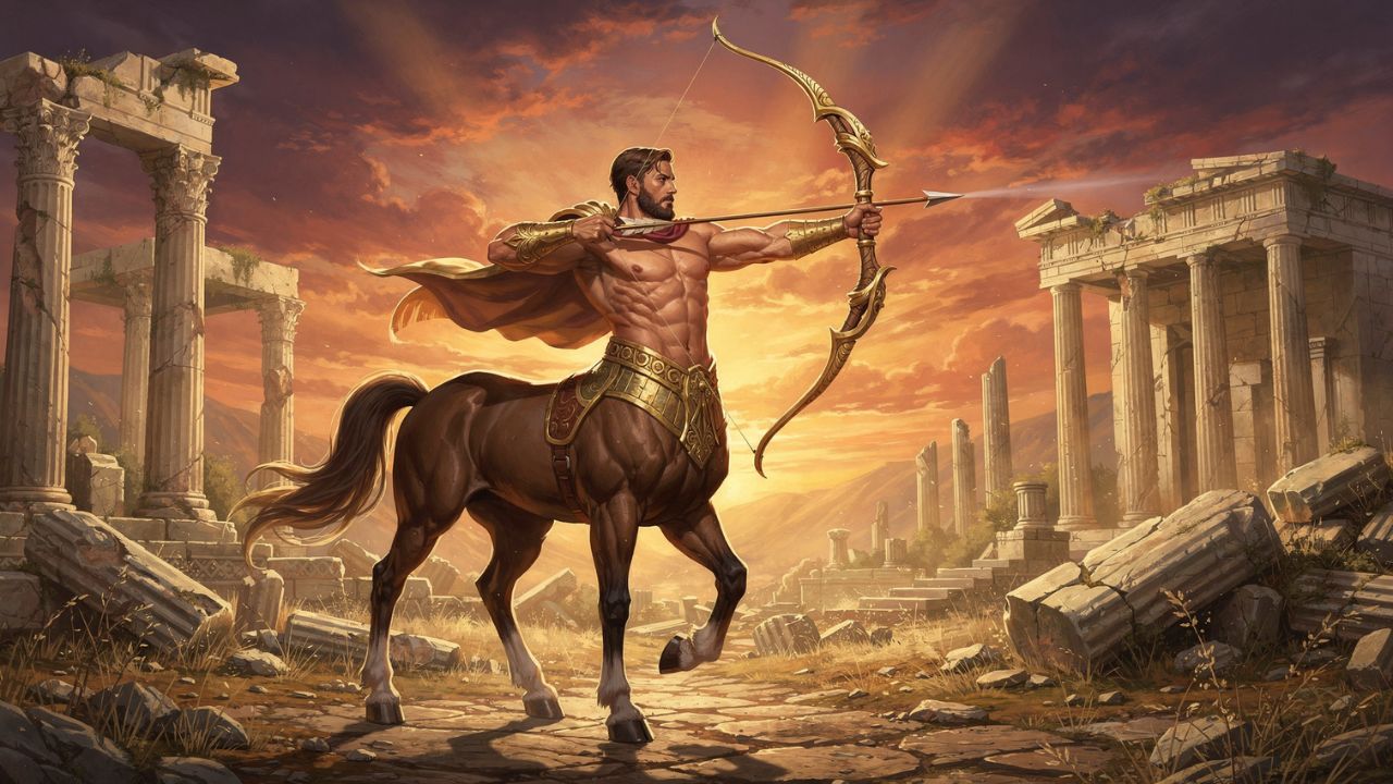 Croto centauro arquero inventor del arco constelación Sagitario mitología griega - ASTRONOMIKA TV