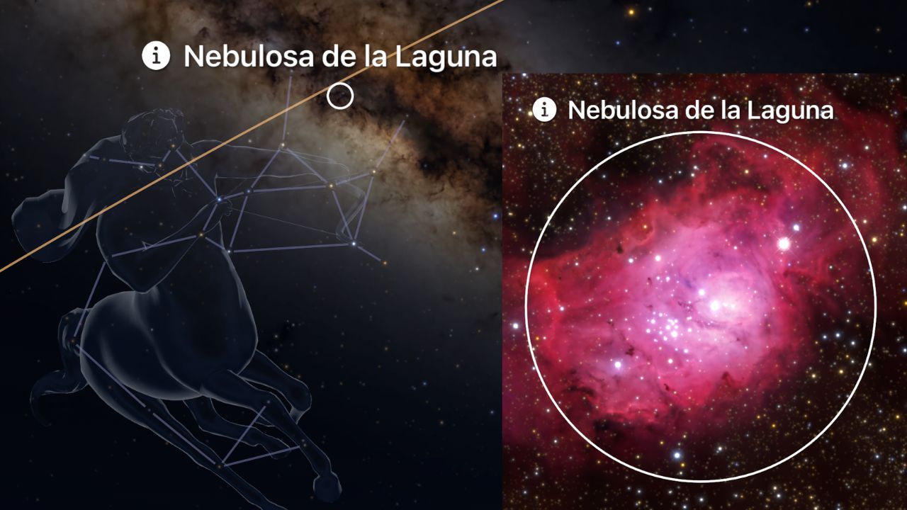 M8 Nebulosa Laguna constelación de Sagitario región formación estelar - ASTRONOMIKA TV