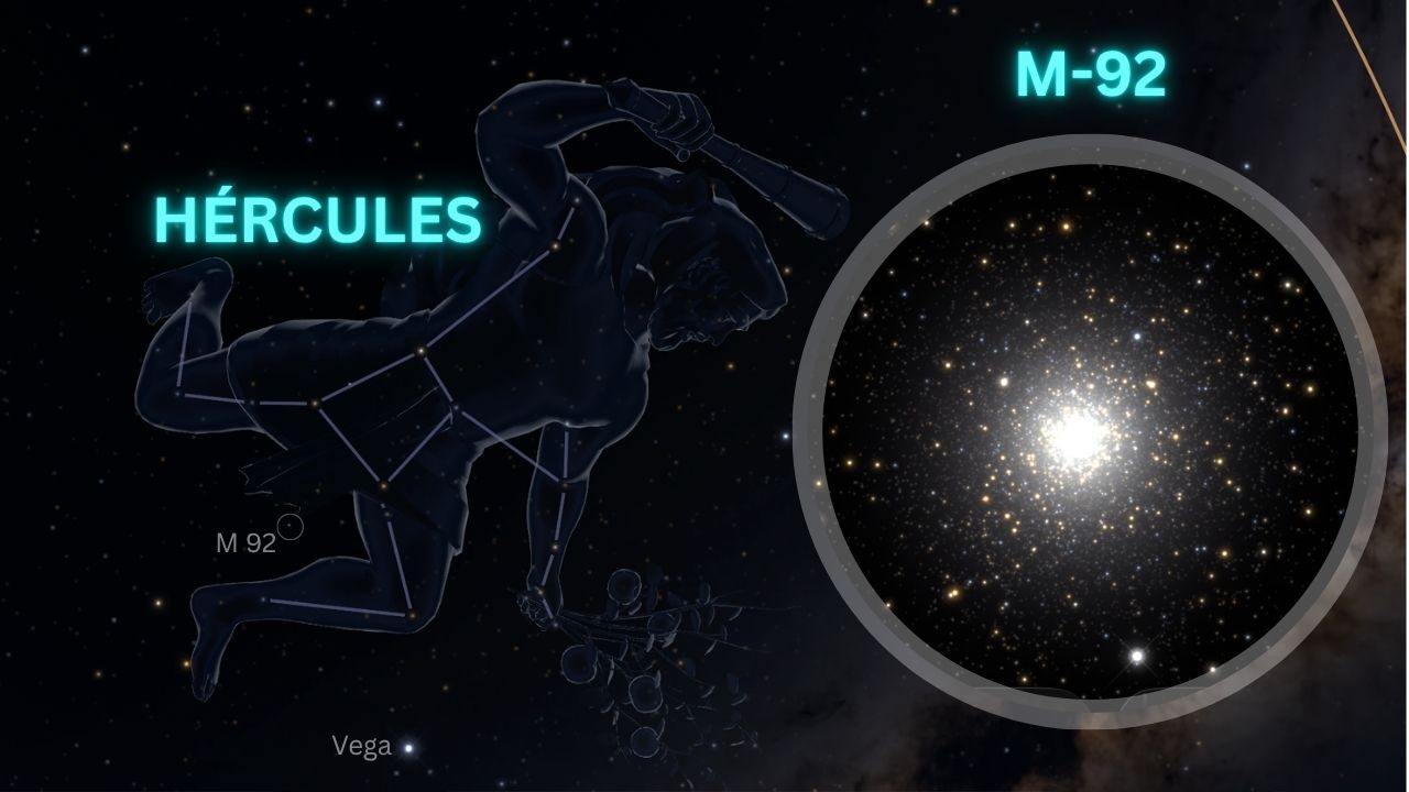 M92 cúmulo globular en Hércules, casi 14200 millones de años de antigüedad - ASTRONOMIKA TV