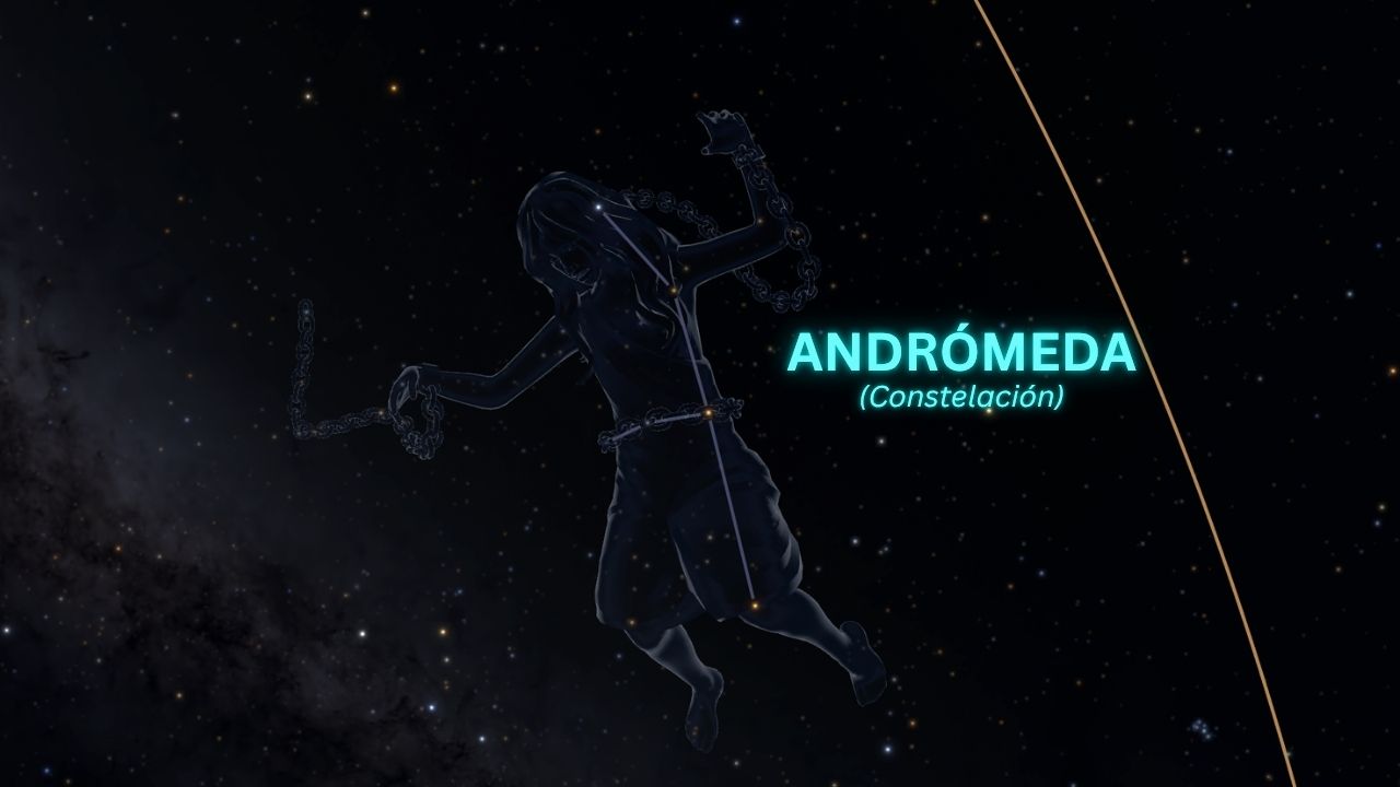 Constelacion de Andromeda mapa estelar Alpheratz Mirach Almach - ASTRONOMIKA TV