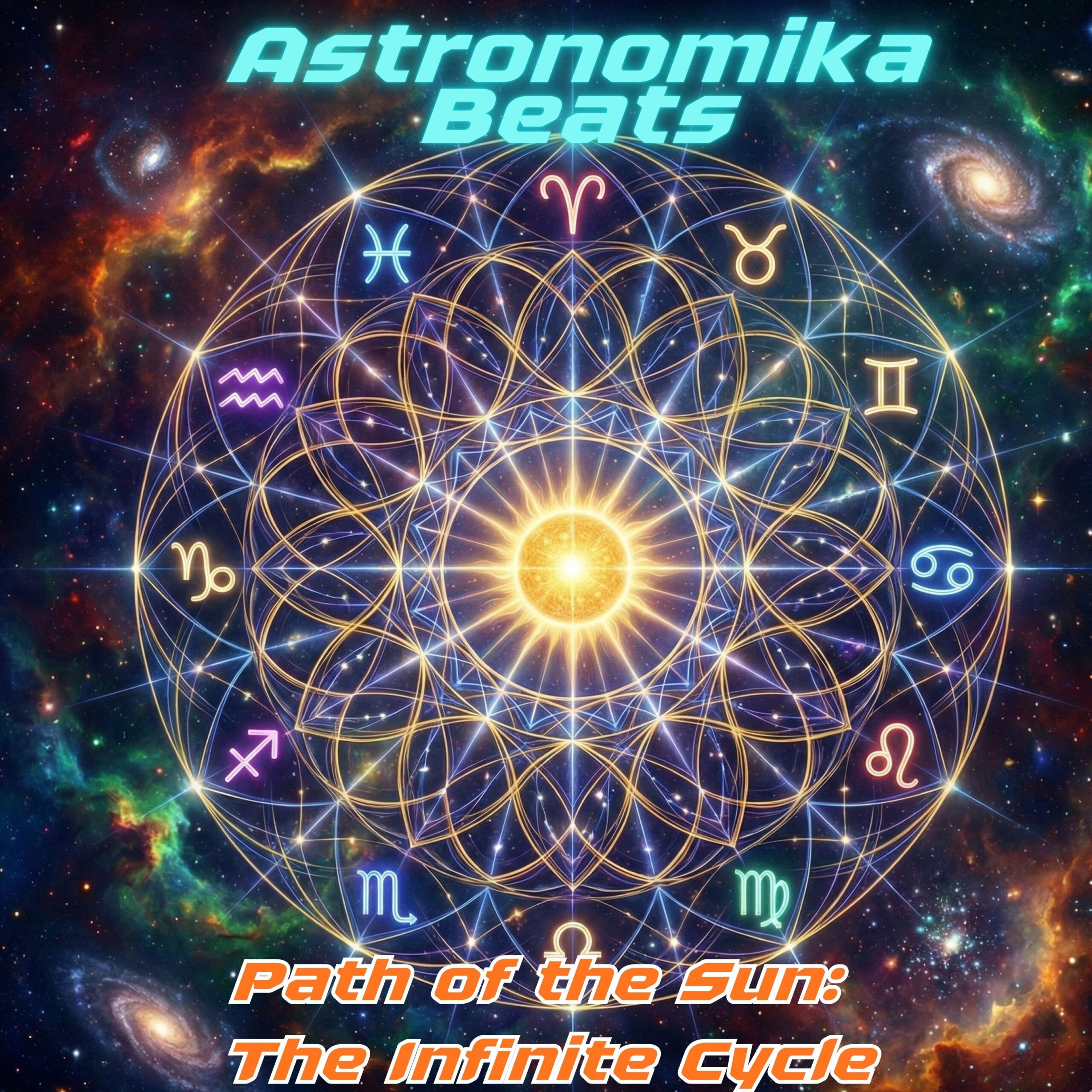 Portada del álbum Path of the Sun: The Infinite Cycle - Astronomika Beats
