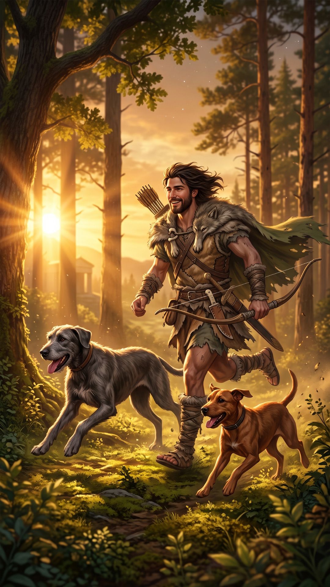 Portada de la canción Faithful to the Stars (Canis Major & Minor), Astronomika Beats, mitología griega de los perros de Orión